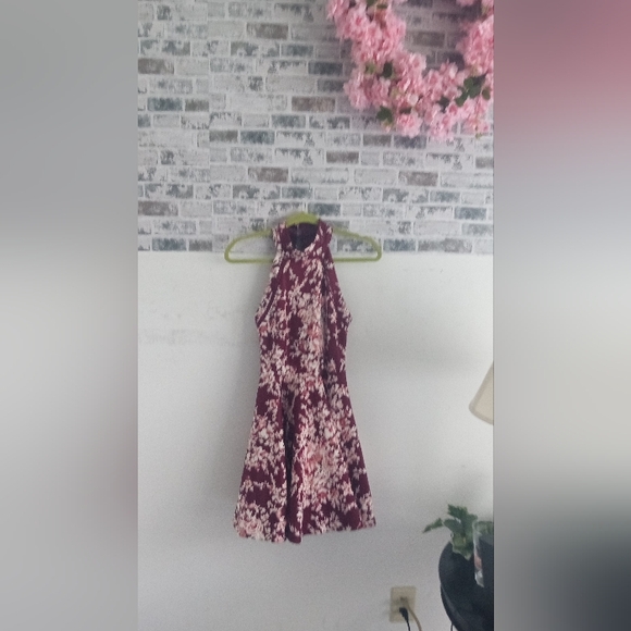 Floral Halter Dress - Picture 1 of 7